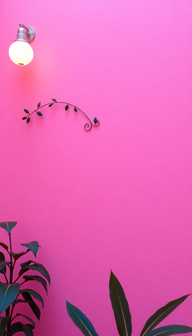 pink background
